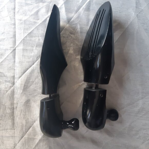 Vintage Dack's Men's Shoe Trees | 1950, 60s Black Painted Wood - Picture 2 of 8
